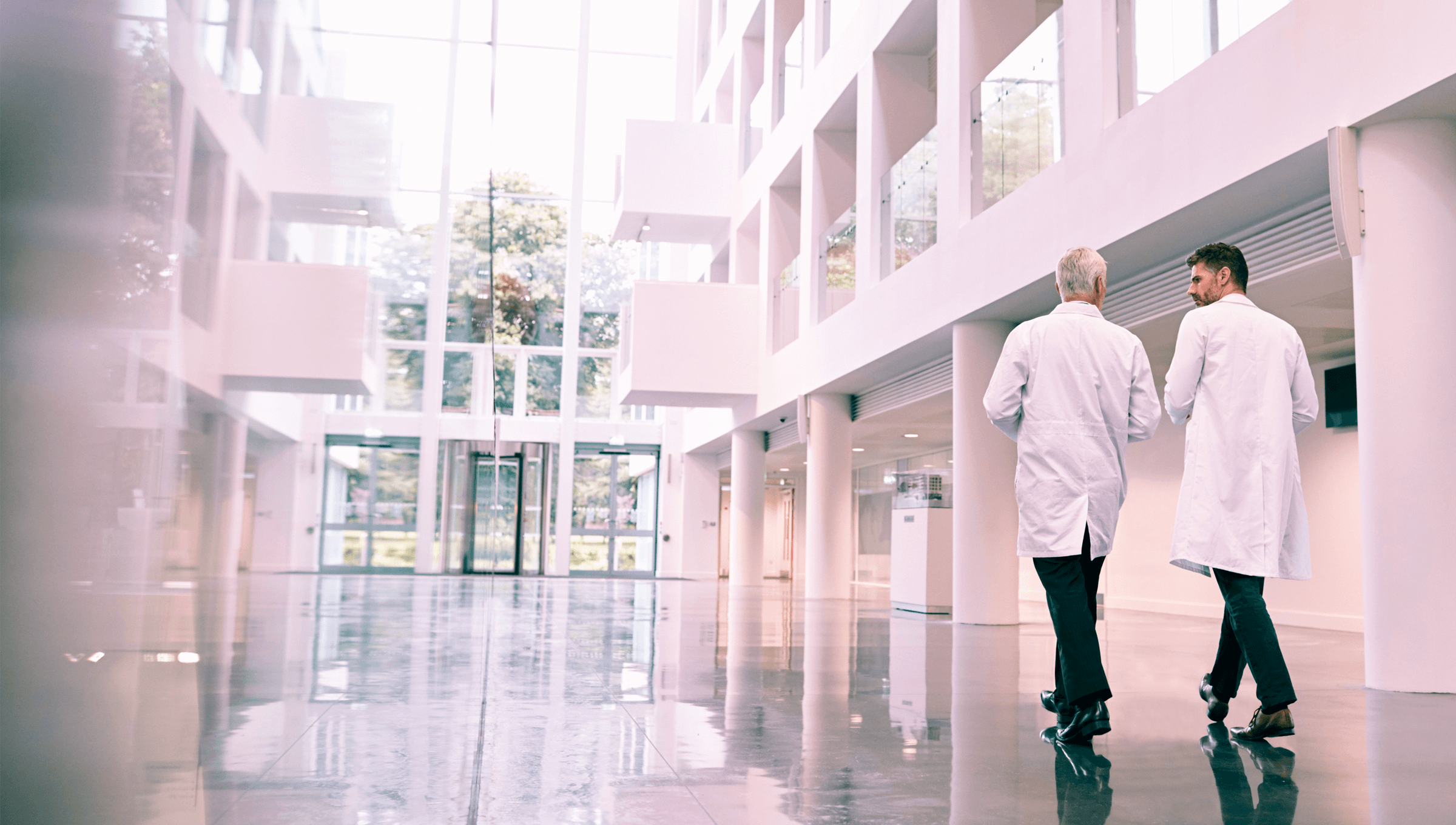 Doctors walking in an hospital