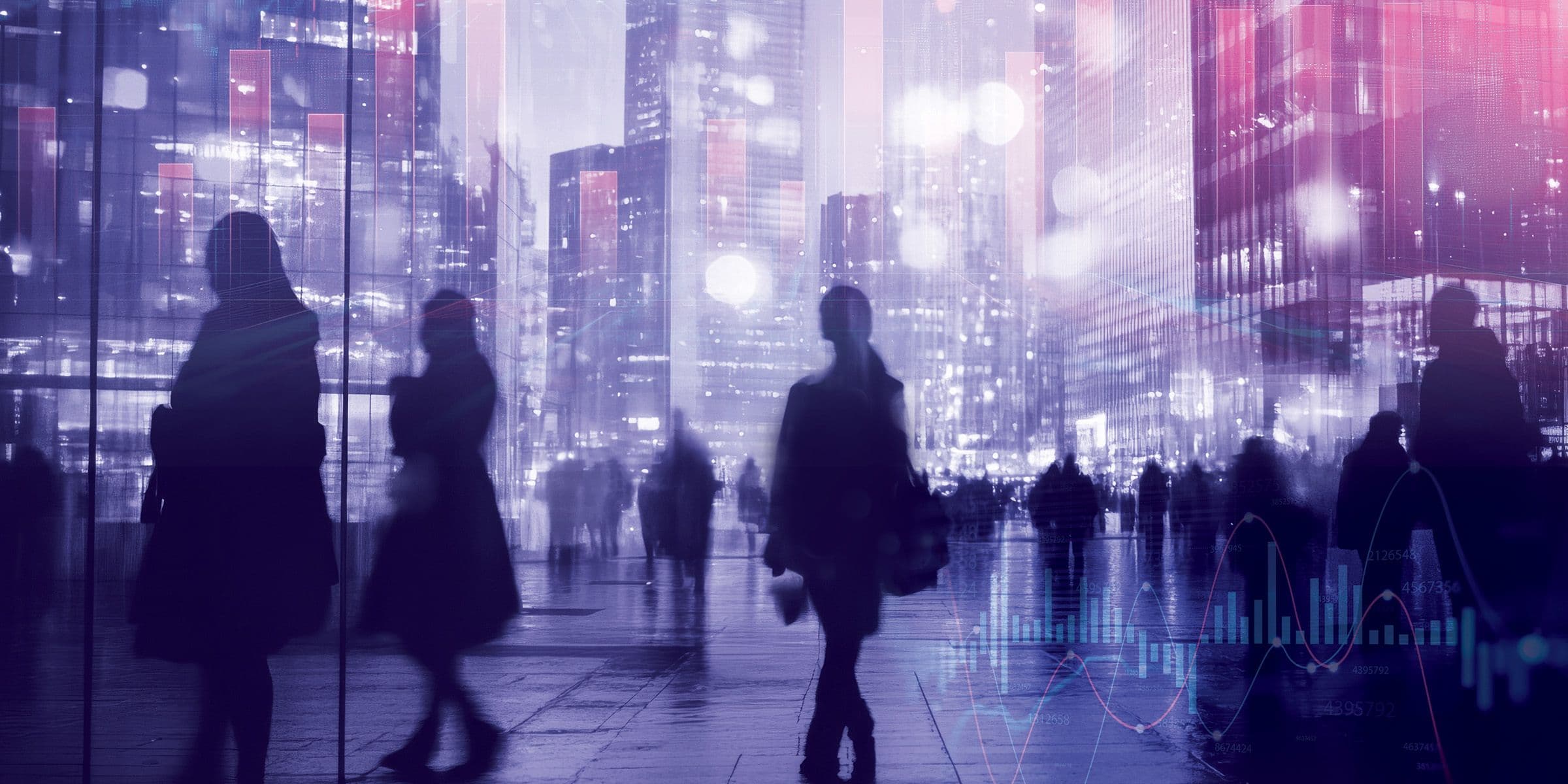 people walking in the city 