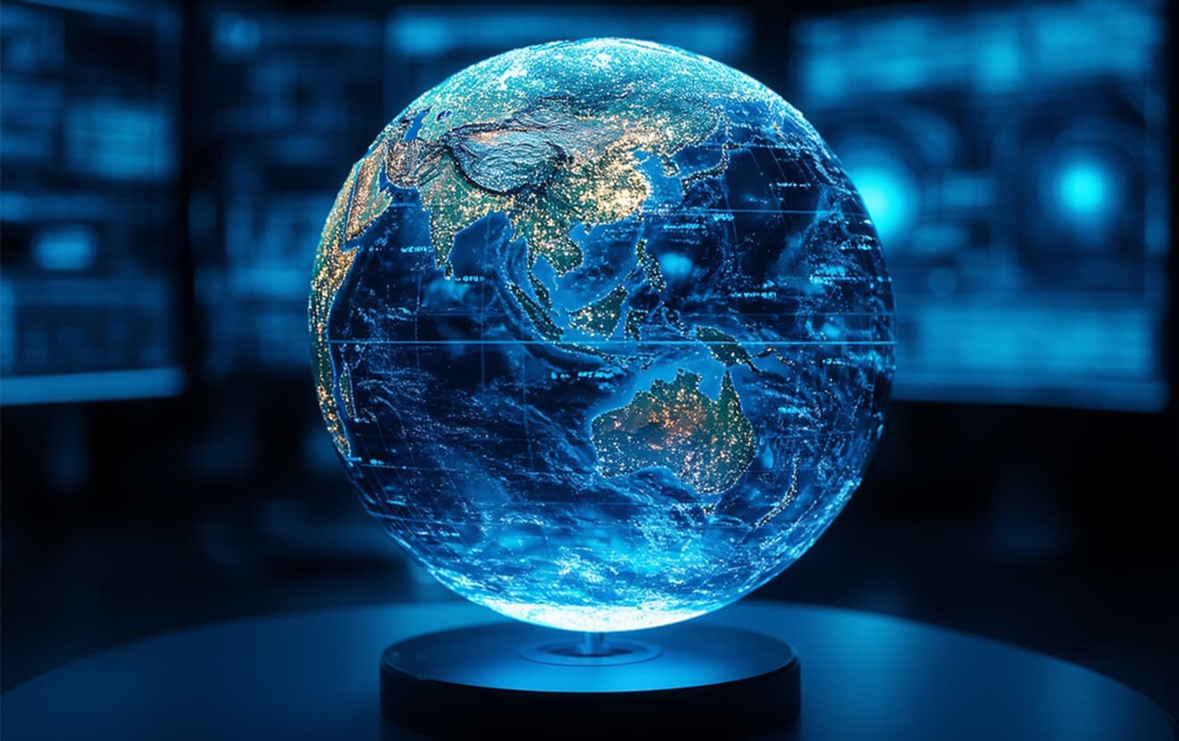 sci-fi globe