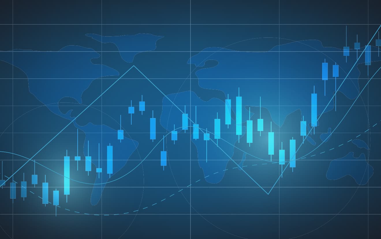 graphs with world map