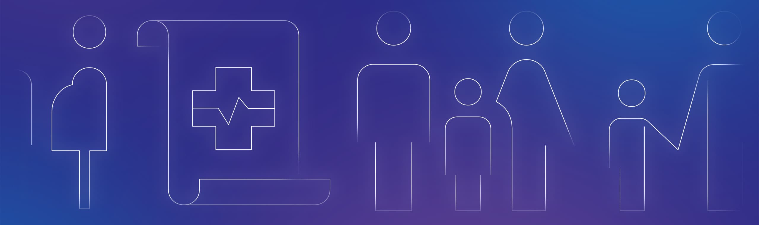 Health family and well policy area icons