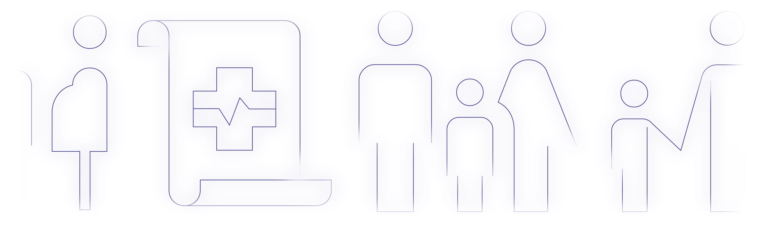 Health family and well policy area icons