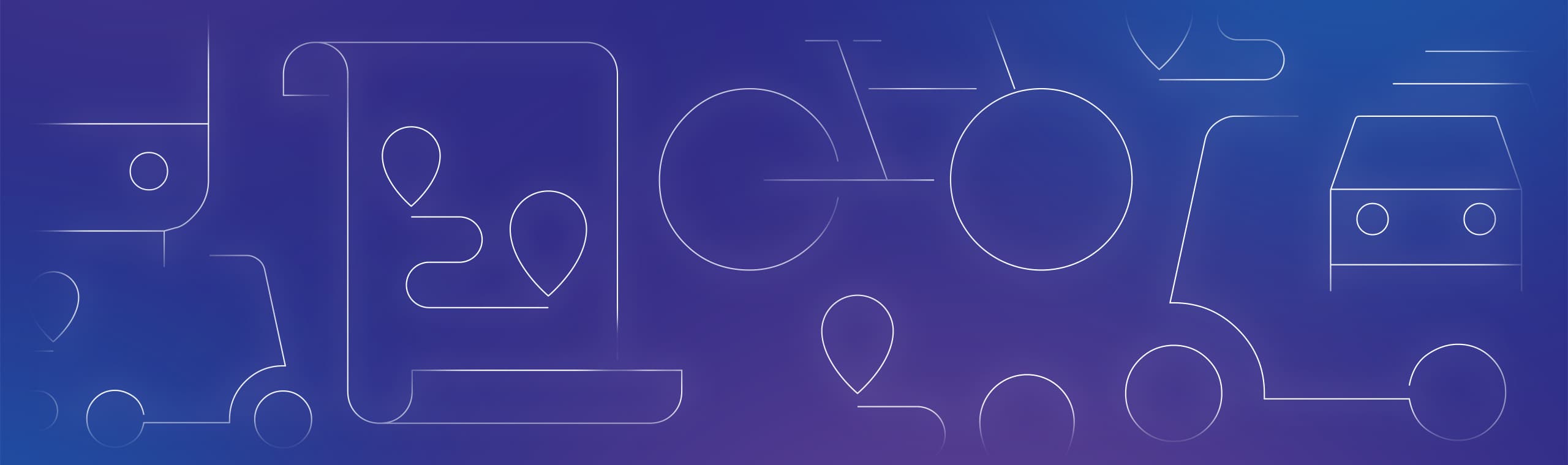 Transport and mobility policy area icons