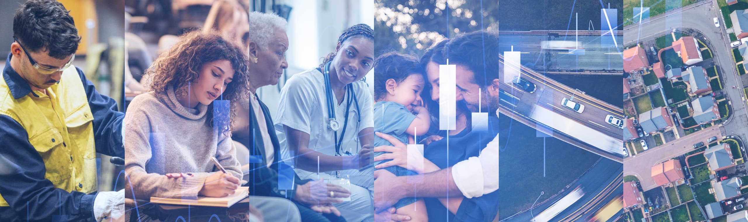 labour health family housing mobility collage