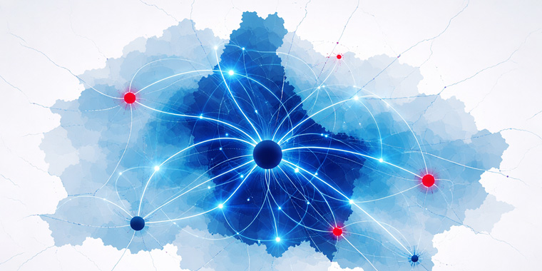 map of luxembourg interconnected with other countries and cities