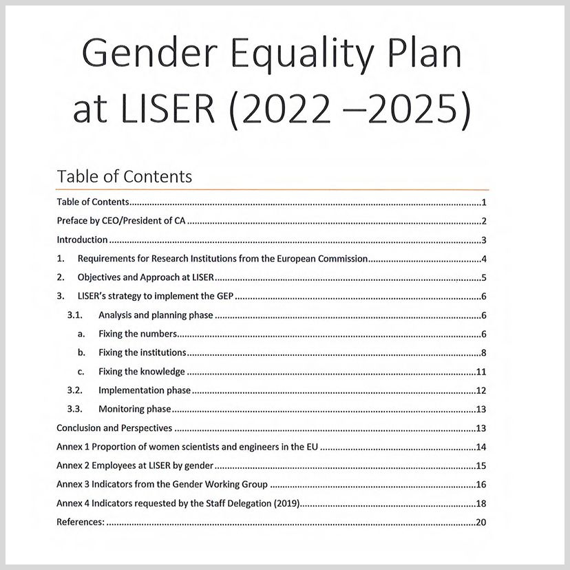 Gender Equality Plan at USER 2022-2025-cover