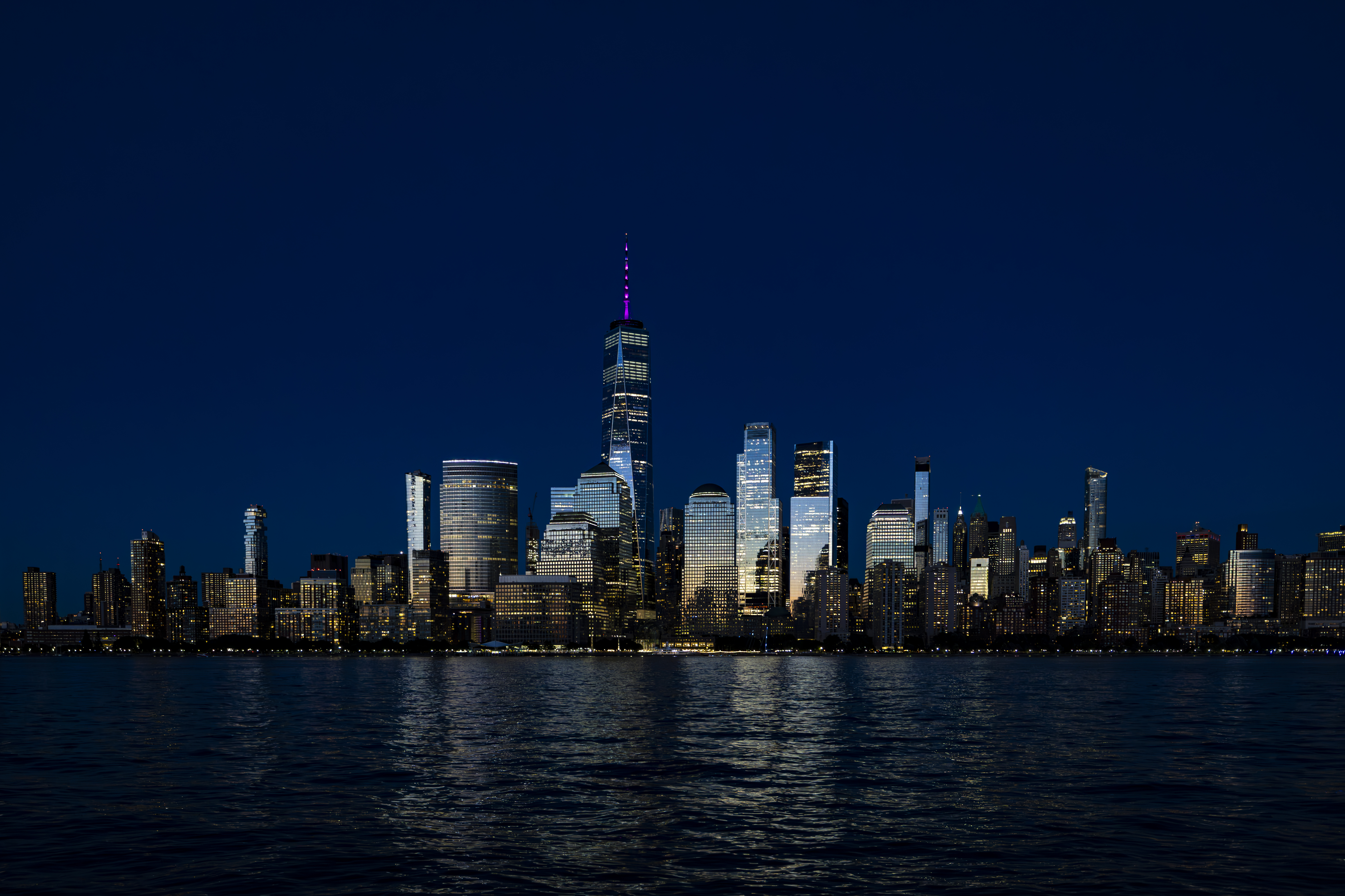 New York panorama at night