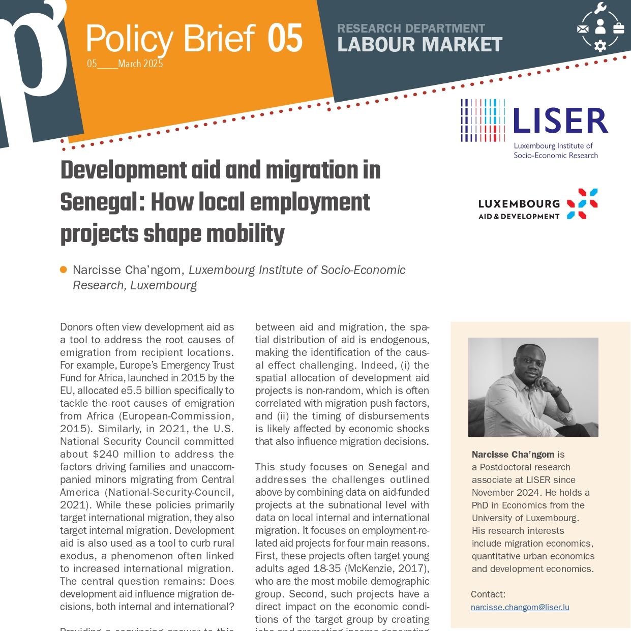Development aid and migration in Senegal: How local employment projects shape mobility